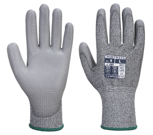 Size 11 XXL Axxion® PU Coated Palm Cut Resistant Gloves - Cut Level D